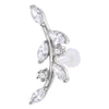 Titanium Labret Curved Branch With Stones Internally Threaded